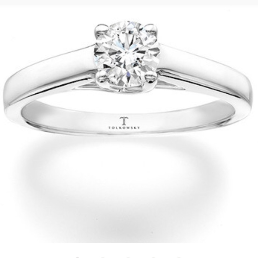 Tolkowsky 1/2Carat Diamond Engagement/Wedding Ring